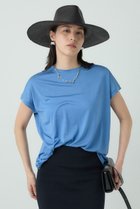 【カオス/Chaos】のシルクフレーズTシャツ 人気、トレンドファッション・服の通販 founy(ファニー) ファッション Fashion レディースファッション Ladies' Fashion Online トップス・カットソー Tops/Tshirt シャツ/ブラウス Shirts/Blouses ロング / Tシャツ T-Shirts カットソー Cut and Sewn なめらか Smooth カットソー Cut And Sew ショート Short シルク Silk スリーブ Sleeve エレガント 上品 Elegant thumbnail ブルー|ID: prp329100003870475 ipo3291000000030840779