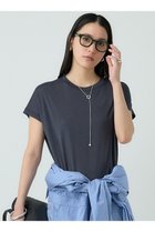 【カオス/Chaos】のシルクフレーズTシャツ 人気、トレンドファッション・服の通販 founy(ファニー) ファッション Fashion レディースファッション Ladies' Fashion Online トップス・カットソー Tops/Tshirt シャツ/ブラウス Shirts/Blouses ロング / Tシャツ T-Shirts カットソー Cut and Sewn なめらか Smooth カットソー Cut And Sew ショート Short シルク Silk スリーブ Sleeve エレガント 上品 Elegant thumbnail ネイビー|ID: prp329100003870475 ipo3291000000030840780