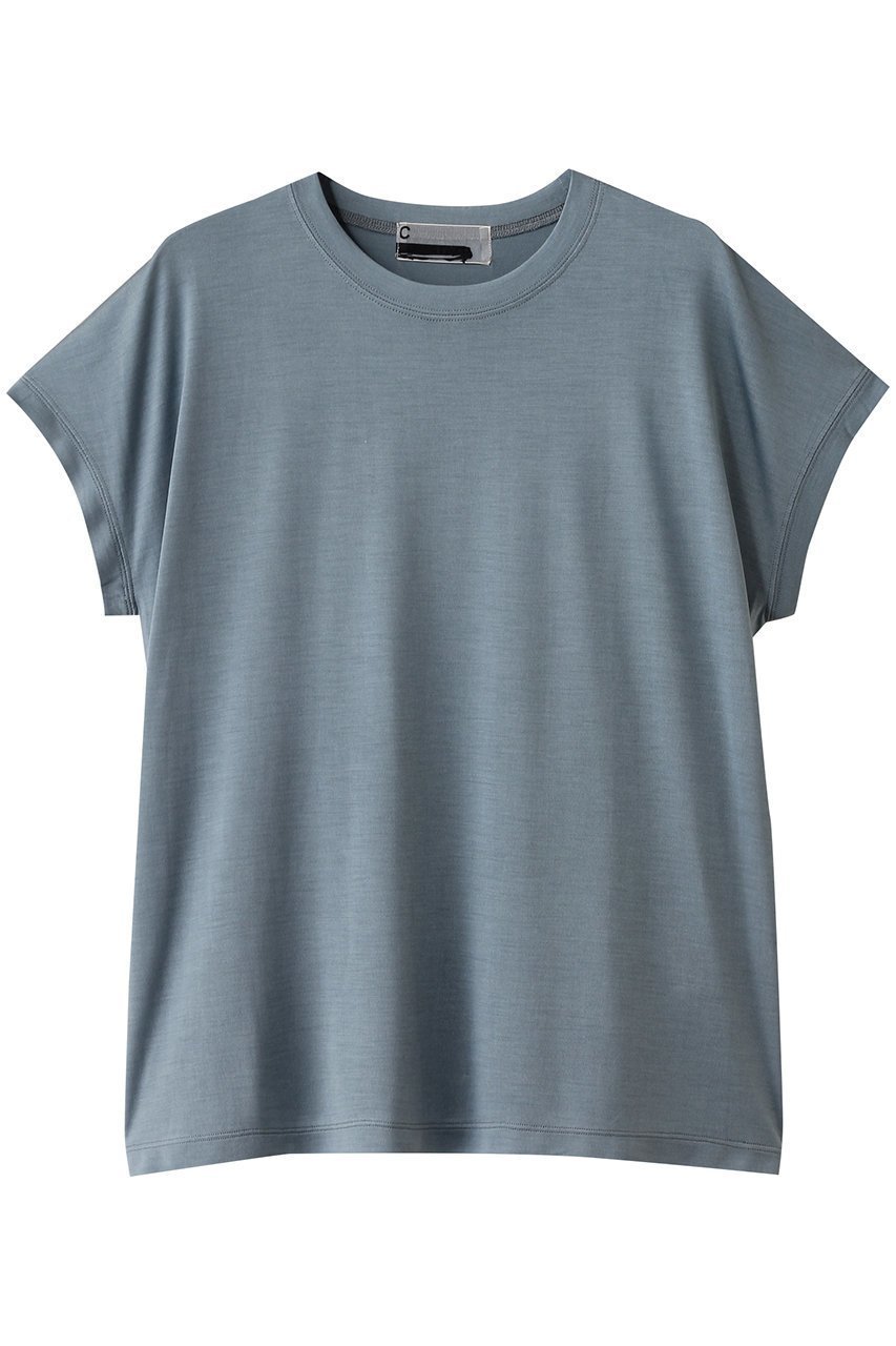 【カオス/Chaos】のシルクフレーズTシャツ インテリア・キッズ・メンズ・レディースファッション・服の通販 founy(ファニー) 　ファッション　Fashion　レディースファッション　Ladies' Fashion Online　トップス・カットソー　Tops/Tshirt　シャツ/ブラウス　Shirts/Blouses　ロング / Tシャツ　T-Shirts　カットソー　Cut and Sewn　なめらか　Smooth　カットソー　Cut And Sew　ショート　Short　シルク　Silk　スリーブ　Sleeve　エレガント 上品　Elegant　ブルー2|ID: prp329100003870475 ipo3291000000032475535
