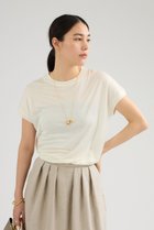 【カオス/Chaos】のシルクフレーズTシャツ 人気、トレンドファッション・服の通販 founy(ファニー) ファッション Fashion レディースファッション Fashion for Women トップス・カットソー Cut & Sew Tops シャツ・ブラウス・オフィスカジュアル Elegant Blouses & Button-Ups ロングTシャツ・Tシャツ Longline T-Shirts & Tees カットソー・ベーシックTシャツ Cut-and-Sewn Tops / Stretch Tees & Basics なめらか Smooth, Silky Texture カットソー Cut and Sewn Top ショート Short, Short Length シルク Silk, 100% Silk スリーブ Sleeve, Long Sleeve / Short Sleeve エレガント 上品 Elegant thumbnail オフホワイト|ID: prp329100003870475 ipo3291000000036728302