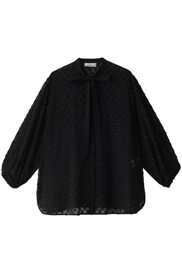 【ジェイドット/j.】のラメドットジャカードリボンブラウス インテリア・キッズ・メンズ・レディースファッション・服の通販 founy(ファニー) https://founy.com/ ファッション Fashion レディースファッション Fashion for Women トップス・カットソー Cut & Sew Tops シャツ・ブラウス・オフィスカジュアル Elegant Blouses & Button-Ups おすすめ Recommended / Our Picks スリーブ Sleeve, Long Sleeve / Short Sleeve セットアップ Set-Up, Coordinated Outfit ドット Polka Dot, Dot Pattern パーティ Party, Party Style フェミニン Feminine, Girly リボン Ribbon, Bow ロング Long, Long-Length |ID: prp329100003870492 ipo3291000000036395972