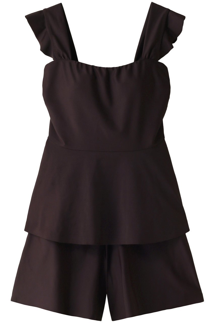 【レイール/Reir】のANAYI x Reir 限定タンキニ3点セット インテリア・キッズ・メンズ・レディースファッション・服の通販 founy(ファニー) 　ファッション　Fashion　レディースファッション　Fashion for Women　トップス・カットソー　Cut & Sew Tops　キャミソール&ノースリーブ　Camisoles & Sleeveless Tops　シャツ・ブラウス・オフィスカジュアル　Elegant Blouses & Button-Ups　ロングTシャツ・Tシャツ　Longline T-Shirts & Tees　カットソー・ベーシックTシャツ　Cut-and-Sewn Tops / Stretch Tees & Basics　おすすめ　Recommended / Our Picks　カッティング　Cutting Detail　キャミソール　Camisole, Spaghetti Strap Top　ギャザー　Gathered, Ruffled　ショート　Short, Short Length　タンク　Tank Top, Sleeveless Top　フェミニン　Feminine, Girly　フリル　Frill, Ruffle　ペプラム　Peplum, Flared Hem　ラップ　Wrap, Wrap Design　リゾート　Resort, Vacation Style　再入荷　Restock / Back in Stock　巾着　Drawstring Bag, Kinchaku　水着　Swimsuit, Swimwear　ブラウン|ID: prp329100003871940 ipo3291000000036659125