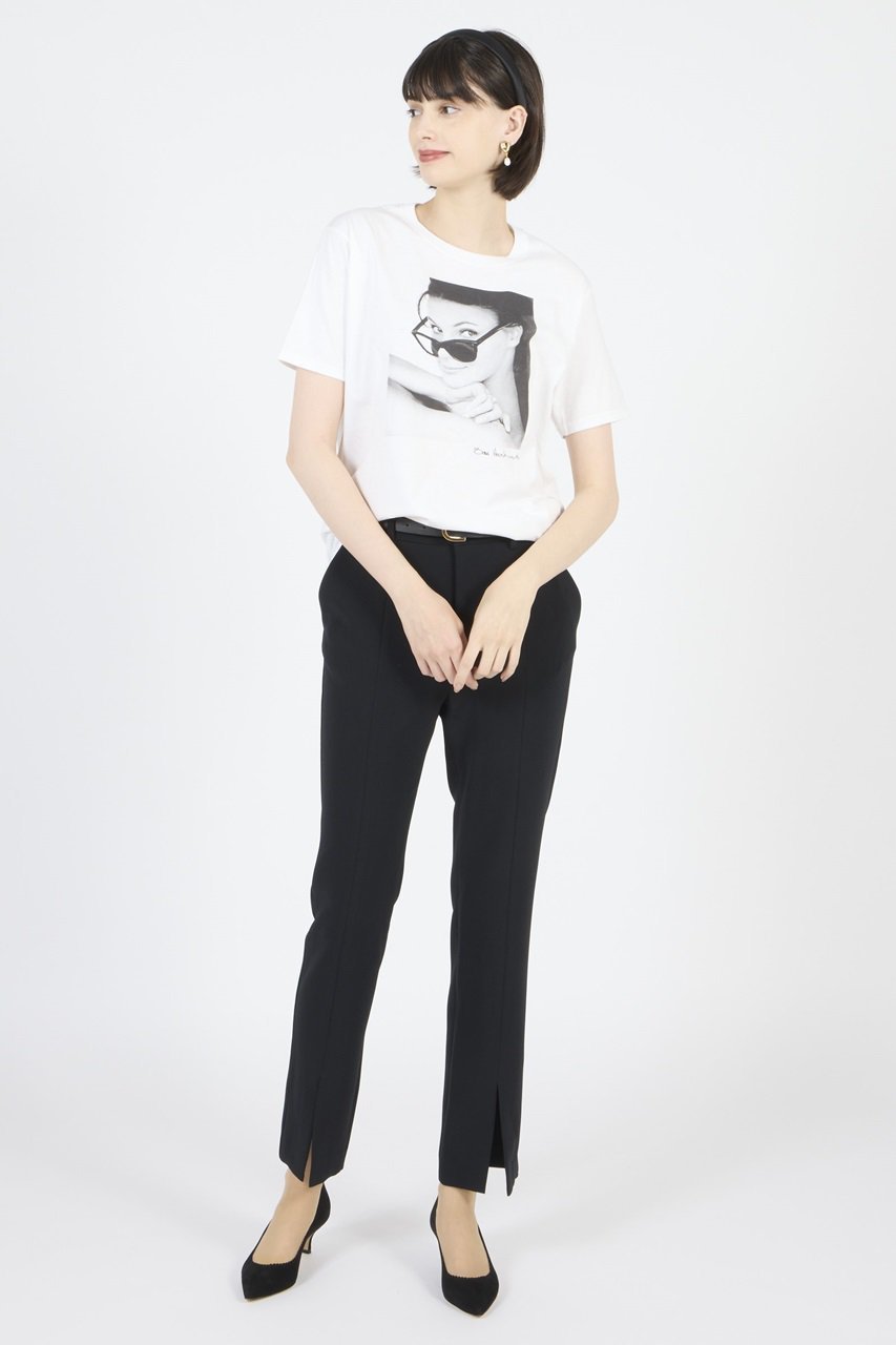 【クチュールドアダム/COUTURE D'ADAM】の【ELLE SHOP 限定】Sam Haskins コラボTシャツ 人気、トレンドファッション・服の通販 founy(ファニー) 　ファッション　Fashion　レディースファッション　Fashion for Women　トップス・カットソー　Cut & Sew Tops　シャツ・ブラウス・オフィスカジュアル　Elegant Blouses & Button-Ups　ロングTシャツ・Tシャツ　Longline T-Shirts & Tees　カットソー・ベーシックTシャツ　Cut-and-Sewn Tops / Stretch Tees & Basics　アメリカン　American Style　コラボ　Collaboration, Collab　ショート　Short, Short Length　スリーブ　Sleeve, Long Sleeve / Short Sleeve　プリント　Print, Printed Pattern　ワーク　Workwear, Utility Style　other-6|ID: prp329100003871946 ipo3291000000032787697