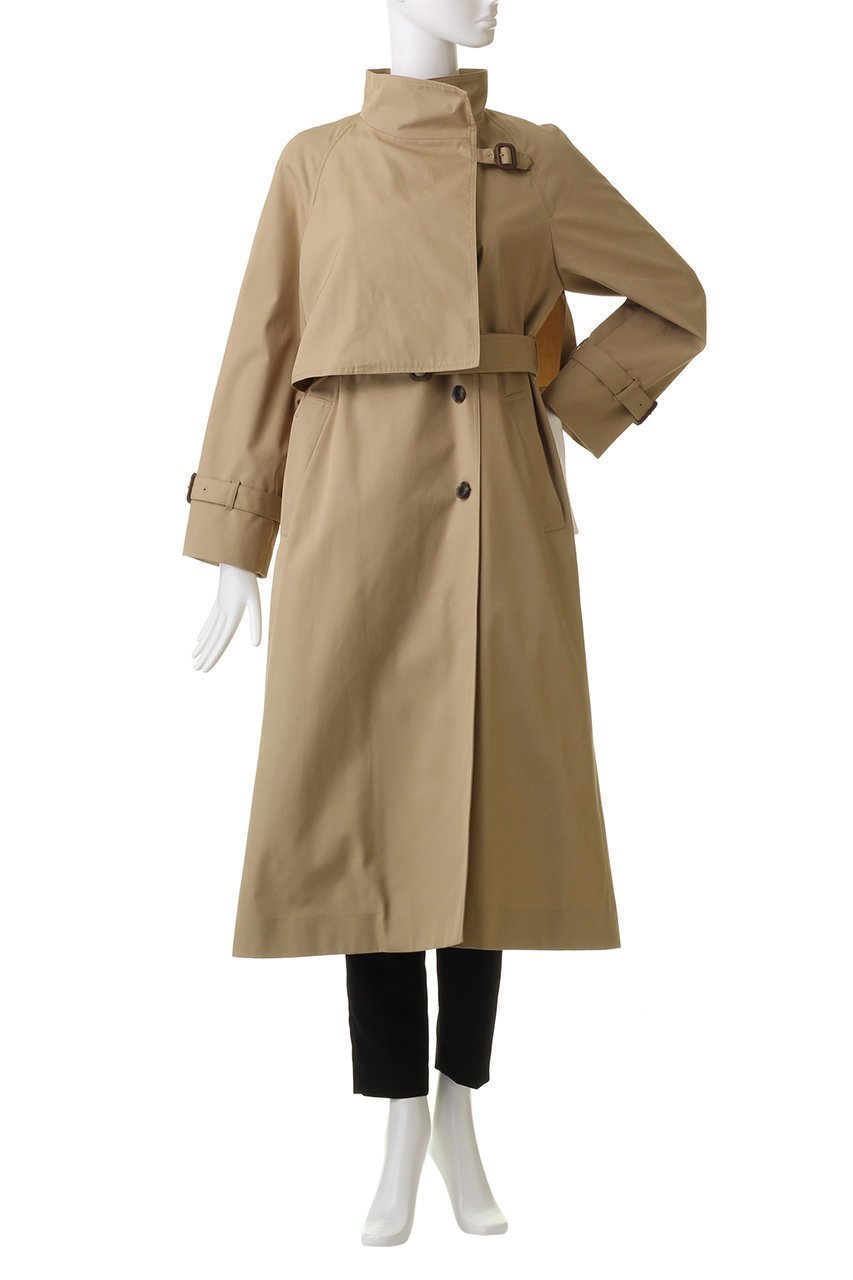 【アルアバイル/allureville】のオーバーラップスタンドコート 人気、トレンドファッション・服の通販 founy(ファニー) 　ファッション　Fashion　レディースファッション　Fashion for Women　アウター　Coat / Outerwear Collection　コート・ロングコート・ピーコート　Long Coats, Peacoats & More　おすすめ　Recommended / Our Picks　スタンド　Stand Collar, Upright Stand　トレンチ　Trench, Trench Coat　トレンド　Trend, Trending Now　ドレス　Dress, One-Piece　マニッシュ　Mannish, Boyish　ロング　Long, Long-Length　other-2|ID: prp329100003872820 ipo3291000000032946820