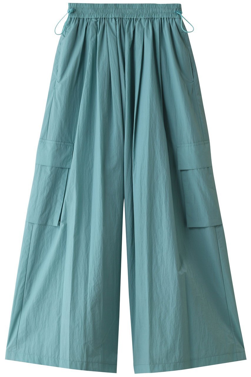 【ル フィル/LE PHIL】のライトナイロンワイドパンツ インテリア・キッズ・メンズ・レディースファッション・服の通販 founy(ファニー) 　ファッション　Fashion　レディースファッション　Fashion for Women　パンツ　Pants & Trousers　スポーティ　Sporty, Casual Athletic　タフタ　Taffeta, Structured Fabric　夏　Summer　春　Spring　S/S・春夏　SS, Spring/Summer, Warm Season　軽量　Lightweight, Ultra Light　グリーン|ID: prp329100003872833 ipo3291000000035581513