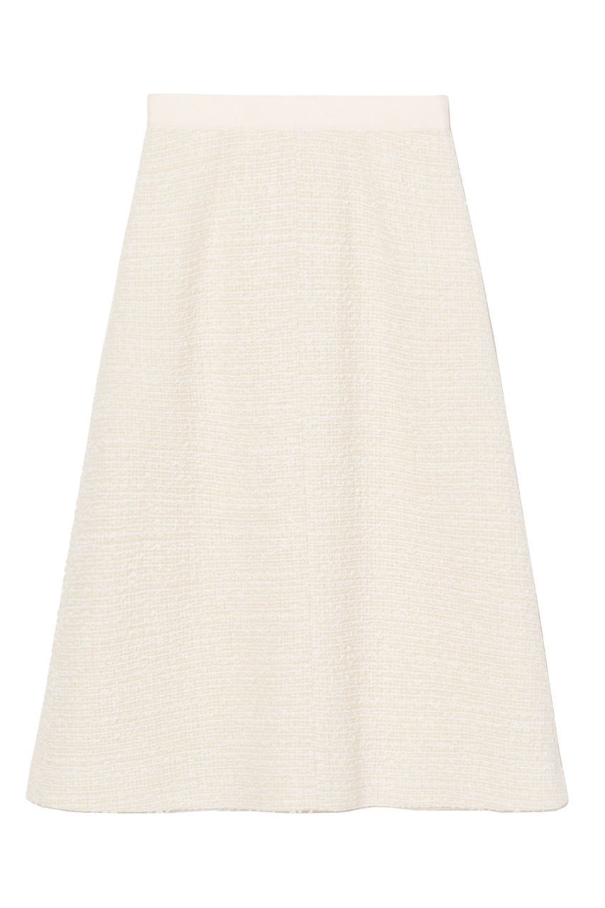 【アナイ/ANAYI】のフラッフィーツイードフレアスカート インテリア・キッズ・メンズ・レディースファッション・服の通販 founy(ファニー) 　ファッション　Fashion　レディースファッション　WOMEN　スカート　Skirt　Aライン/フレアスカート　Flared A-Line Skirts　おすすめ　Recommend　イタリア　Italy　シンプル　Simple　セットアップ　Set Up　ツイード　Tweed　フレア　Flare　リボン　Ribbon　春　Spring　ホワイト|ID: prp329100003872836 ipo3291000000025493975