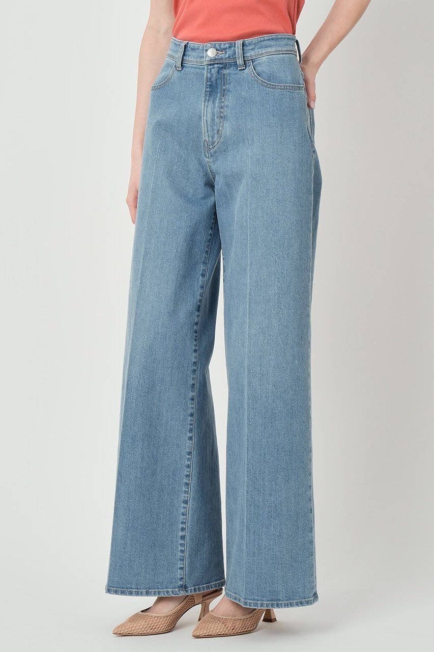 【アナイ/ANAYI】のストレッチデニムワイドパンツ 人気、トレンドファッション・服の通販 founy(ファニー) 　ファッション　Fashion　レディースファッション　Fashion for Women　パンツ　Pants & Trousers　デニムパンツ・ジーンズ・美脚デニム　Denim Jeans & Pants　2026年　2026　コンパクト　Compact, Small Size　ストレッチ　Stretch, Stretchy Fabric　センター　Center, Center Line　デニム　Denim, Jeans Material　フィット　Fit, Slim Fit　ワイド　Wide, Wide Fit　夏　Summer　春　Spring　S/S・春夏　SS, Spring/Summer, Warm Season　other-7|ID: prp329100003872840 ipo3291000000036078411