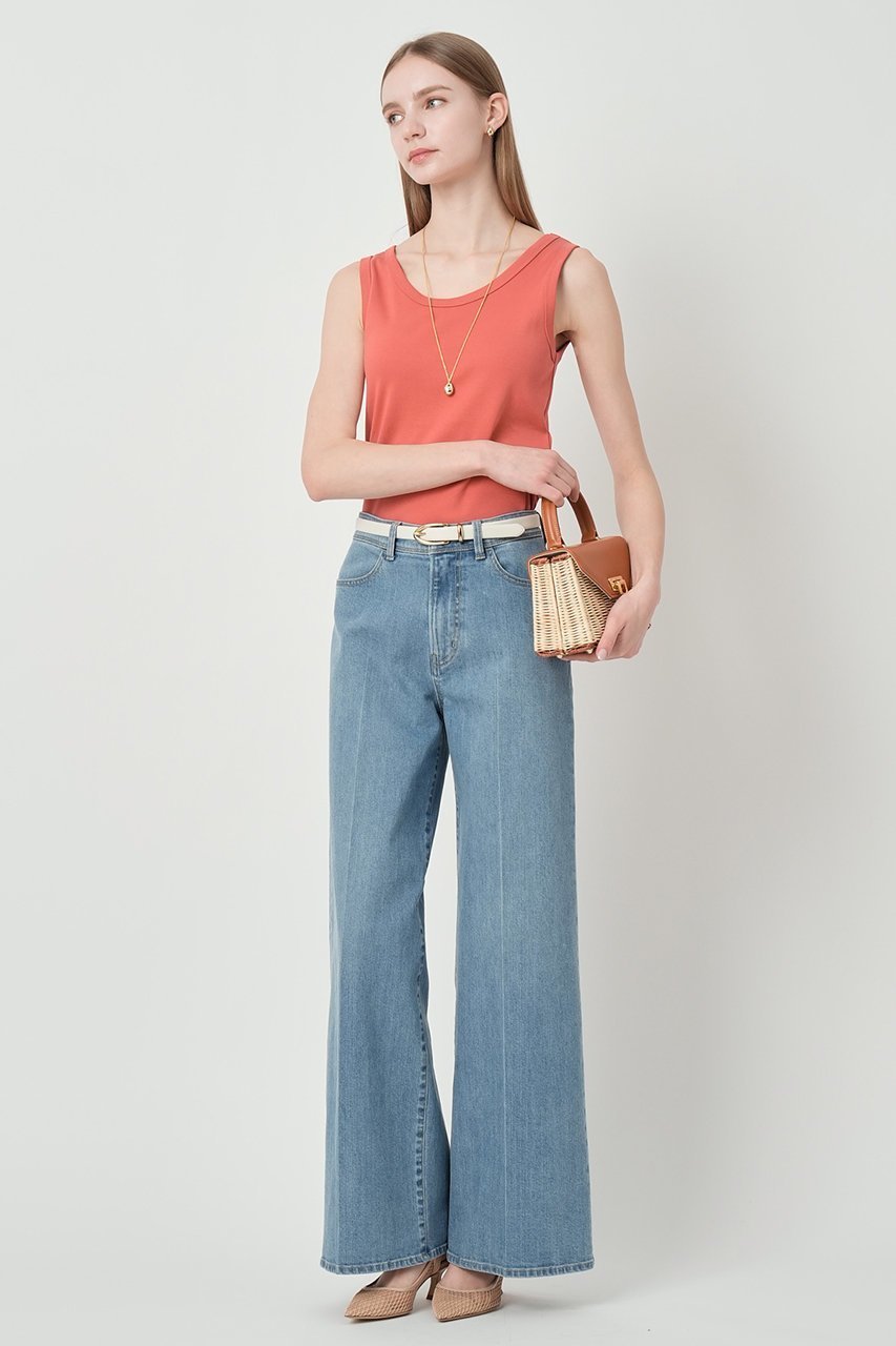 【アナイ/ANAYI】のストレッチデニムワイドパンツ 人気、トレンドファッション・服の通販 founy(ファニー) 　ファッション　Fashion　レディースファッション　Fashion for Women　パンツ　Pants & Trousers　デニムパンツ・ジーンズ・美脚デニム　Denim Jeans & Pants　2026年　2026　コンパクト　Compact, Small Size　ストレッチ　Stretch, Stretchy Fabric　センター　Center, Center Line　デニム　Denim, Jeans Material　フィット　Fit, Slim Fit　ワイド　Wide, Wide Fit　夏　Summer　春　Spring　S/S・春夏　SS, Spring/Summer, Warm Season　other-8|ID: prp329100003872840 ipo3291000000036078412