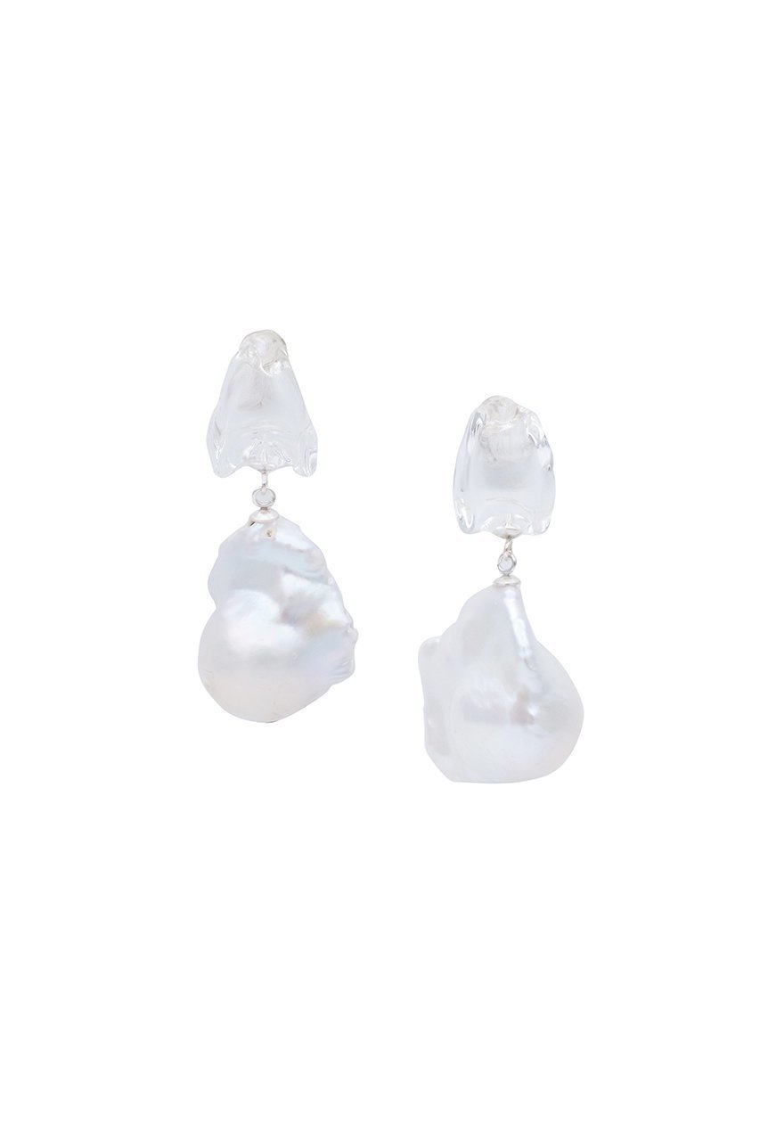 【レム/Lemme】のBaroque Pearl ピアス インテリア・キッズ・メンズ・レディースファッション・服の通販 founy(ファニー) 　ファッション　Fashion　レディースファッション　Fashion for Women　ジュエリー　Jewelry　ファッションリング　Fashion Rings　イヤリング・フープ・ドロップタイプ　Hoop, Drop & Clip Earrings　イヤリング　Earrings　ガラス　Glass, Glassware　バロック　Baroque, Baroque Design　パール　Pearl, Pearl Accent　エレガント 上品　Elegant　クリア|ID: prp329100003872846 ipo3291000000035788412