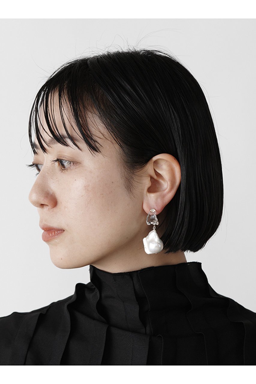 【レム/Lemme】のBaroque Pearl ピアス 人気、トレンドファッション・服の通販 founy(ファニー) 　ファッション　Fashion　レディースファッション　Fashion for Women　ジュエリー　Jewelry　ファッションリング　Fashion Rings　イヤリング・フープ・ドロップタイプ　Hoop, Drop & Clip Earrings　イヤリング　Earrings　ガラス　Glass, Glassware　バロック　Baroque, Baroque Design　パール　Pearl, Pearl Accent　エレガント 上品　Elegant　other-6|ID: prp329100003872846 ipo3291000000035788418