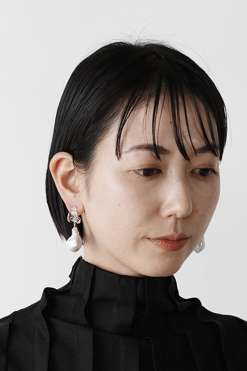 【レム/Lemme】のBaroque Pearl ピアス 人気、トレンドファッション・服の通販 founy(ファニー) 　ファッション　Fashion　レディースファッション　Fashion for Women　ジュエリー　Jewelry　ファッションリング　Fashion Rings　イヤリング・フープ・ドロップタイプ　Hoop, Drop & Clip Earrings　イヤリング　Earrings　ガラス　Glass, Glassware　バロック　Baroque, Baroque Design　パール　Pearl, Pearl Accent　エレガント 上品　Elegant　other-8|ID: prp329100003872846 ipo3291000000035788422