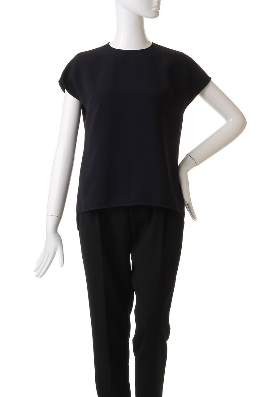 【エムダブリュー/MW】のトリアセテート フレンチスリーヴ トップス 人気、トレンドファッション・服の通販 founy(ファニー) 　ファッション　Fashion　レディースファッション　Fashion for Women　トップス・カットソー　Cut & Sew Tops　シャツ・ブラウス・オフィスカジュアル　Elegant Blouses & Button-Ups　おすすめ　Recommended / Our Picks　ショート　Short, Short Length　シンプル　Simple, Minimal　ストレッチ　Stretch, Stretchy Fabric　スリーブ　Sleeve, Long Sleeve / Short Sleeve　セットアップ　Set-Up, Coordinated Outfit　エレガント 上品　Elegant　other-2|ID: prp329100003872849 ipo3291000000035823288