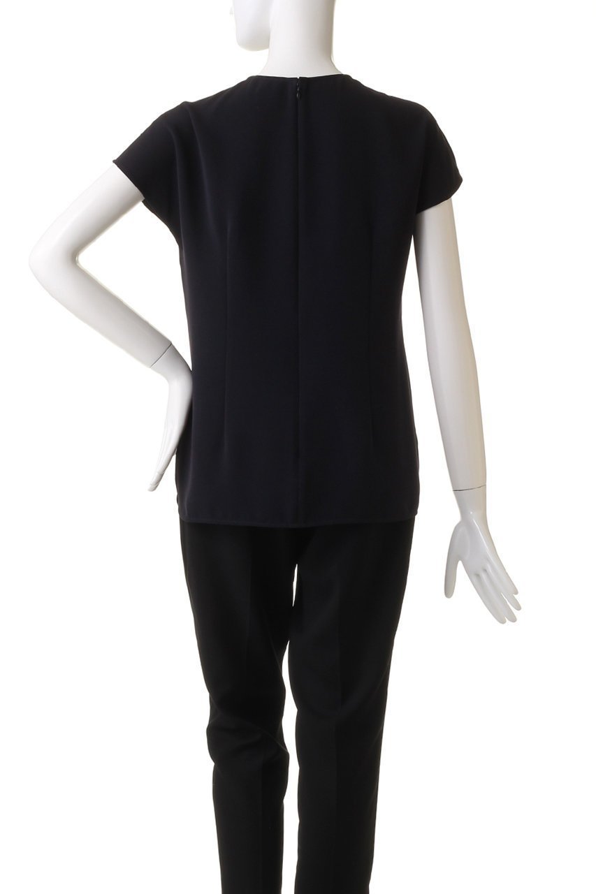 【エムダブリュー/MW】のトリアセテート フレンチスリーヴ トップス 人気、トレンドファッション・服の通販 founy(ファニー) 　ファッション　Fashion　レディースファッション　Fashion for Women　トップス・カットソー　Cut & Sew Tops　シャツ・ブラウス・オフィスカジュアル　Elegant Blouses & Button-Ups　おすすめ　Recommended / Our Picks　ショート　Short, Short Length　シンプル　Simple, Minimal　ストレッチ　Stretch, Stretchy Fabric　スリーブ　Sleeve, Long Sleeve / Short Sleeve　セットアップ　Set-Up, Coordinated Outfit　エレガント 上品　Elegant　other-4|ID: prp329100003872849 ipo3291000000035823290