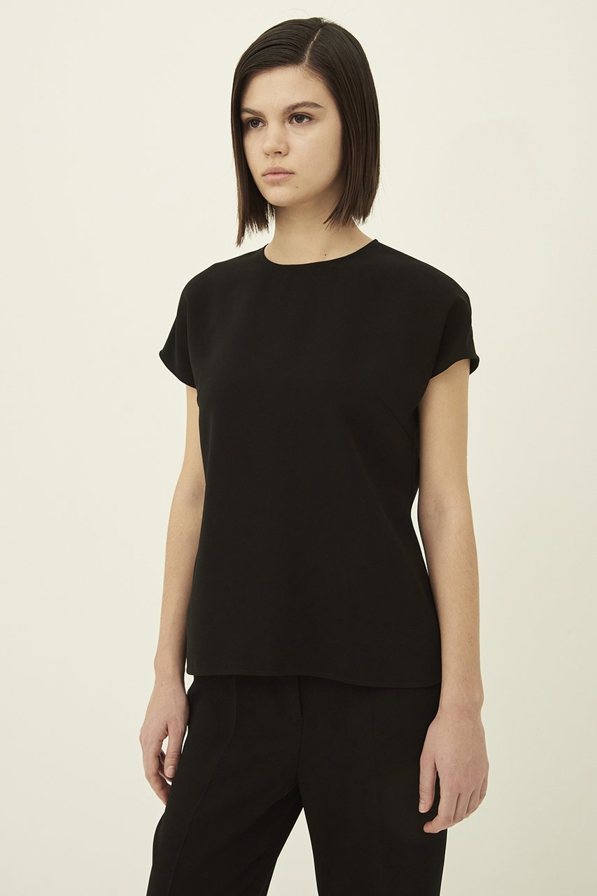 【エムダブリュー/MW】のトリアセテート フレンチスリーヴ トップス 人気、トレンドファッション・服の通販 founy(ファニー) 　ファッション　Fashion　レディースファッション　Fashion for Women　トップス・カットソー　Cut & Sew Tops　シャツ・ブラウス・オフィスカジュアル　Elegant Blouses & Button-Ups　おすすめ　Recommended / Our Picks　ショート　Short, Short Length　シンプル　Simple, Minimal　ストレッチ　Stretch, Stretchy Fabric　スリーブ　Sleeve, Long Sleeve / Short Sleeve　セットアップ　Set-Up, Coordinated Outfit　エレガント 上品　Elegant　other-7|ID: prp329100003872849 ipo3291000000035823293