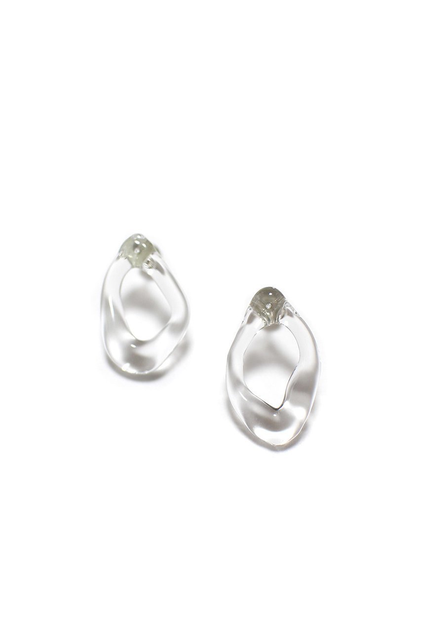 【レム/Lemme】のMini Bend ピアス インテリア・キッズ・メンズ・レディースファッション・服の通販 founy(ファニー) 　ファッション　Fashion　レディースファッション　Fashion for Women　ジュエリー　Jewelry　ファッションリング　Fashion Rings　イヤリング・フープ・ドロップタイプ　Hoop, Drop & Clip Earrings　イヤリング　Earrings　ガラス　Glass, Glassware　エレガント 上品　Elegant　クリア|ID: prp329100003872868 ipo3291000000035338484