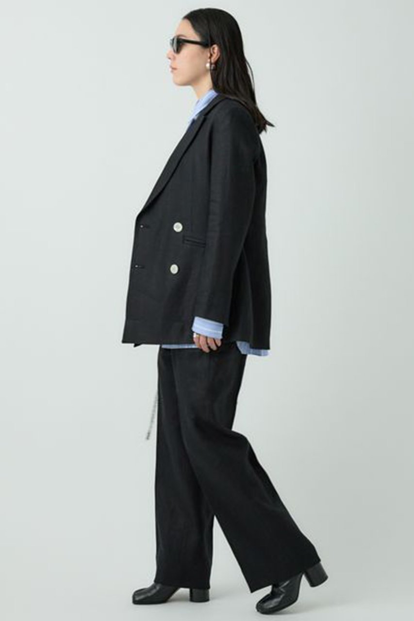 【カオス/Chaos】のリネンヘリンボンストレートパンツ 人気、トレンドファッション・服の通販 founy(ファニー) 　ファッション　Fashion　レディースファッション　Fashion for Women　パンツ　Pants & Trousers　ストレート　Straight, Straight Cut　フランス　France, French　ボトム　Bottoms, Lower Wear　ワイド　Wide, Wide Fit　other-4|ID: prp329100003874056 ipo3291000000032903377