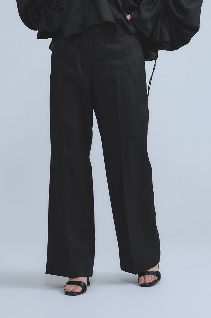 【カオス/Chaos】のリネンヘリンボンストレートパンツ 人気、トレンドファッション・服の通販 founy(ファニー) 　ファッション　Fashion　レディースファッション　Fashion for Women　パンツ　Pants & Trousers　ストレート　Straight, Straight Cut　フランス　France, French　ボトム　Bottoms, Lower Wear　ワイド　Wide, Wide Fit　other-6|ID: prp329100003874056 ipo3291000000036639880