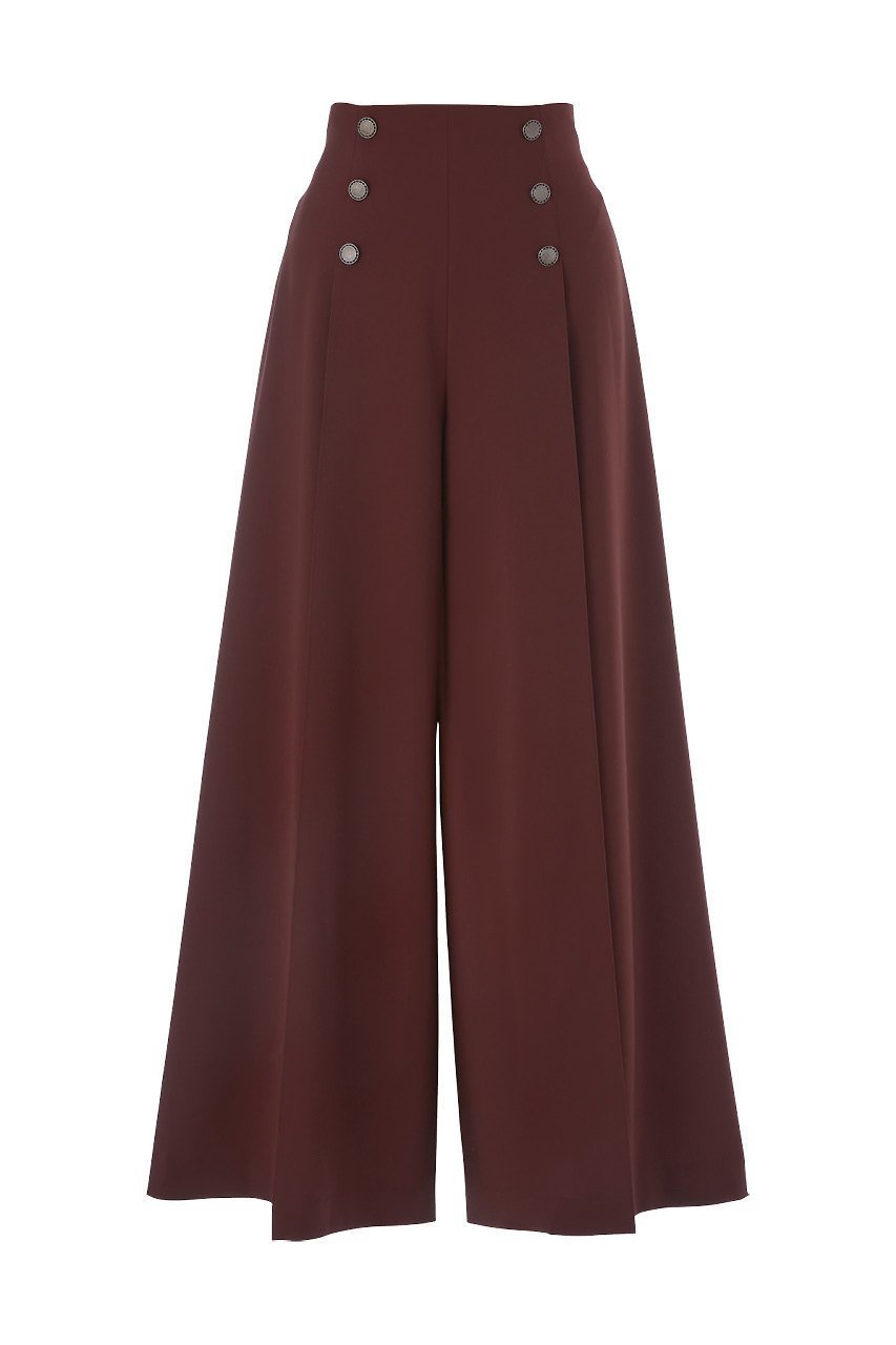 【デイジーリン/DAISY LIN】のSailor Pants インテリア・キッズ・メンズ・レディースファッション・服の通販 founy(ファニー) 　ファッション　Fashion　レディースファッション　Fashion for Women　パンツ　Pants & Trousers　エレガント 上品　Elegant　シンプル　Simple, Minimal　ドレープ　Drape, Draping Fabric　マニッシュ　Mannish, Boyish　ワイド　Wide, Wide Fit　バーガンディー|ID: prp329100003874062 ipo3291000000032819639