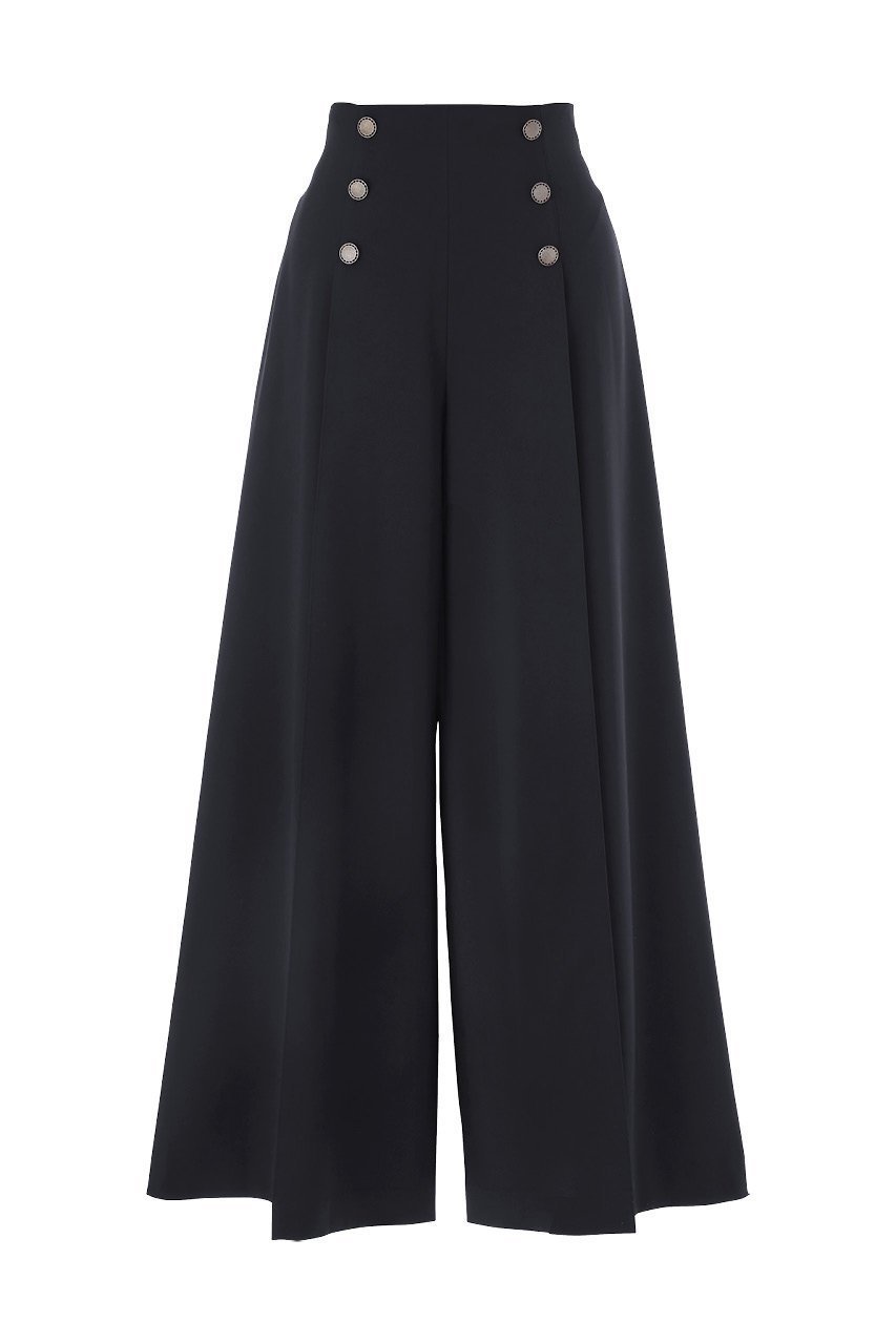 【デイジーリン/DAISY LIN】のSailor Pants インテリア・キッズ・メンズ・レディースファッション・服の通販 founy(ファニー) 　ファッション　Fashion　レディースファッション　Fashion for Women　パンツ　Pants & Trousers　エレガント 上品　Elegant　シンプル　Simple, Minimal　ドレープ　Drape, Draping Fabric　マニッシュ　Mannish, Boyish　ワイド　Wide, Wide Fit　ネイビー|ID: prp329100003874062 ipo3291000000032819640