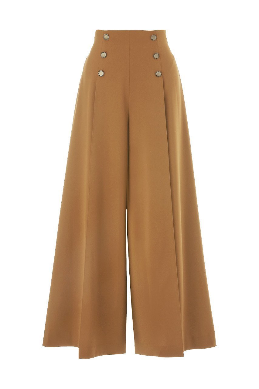 【デイジーリン/DAISY LIN】のSailor Pants インテリア・キッズ・メンズ・レディースファッション・服の通販 founy(ファニー) 　ファッション　Fashion　レディースファッション　Fashion for Women　パンツ　Pants & Trousers　エレガント 上品　Elegant　シンプル　Simple, Minimal　ドレープ　Drape, Draping Fabric　マニッシュ　Mannish, Boyish　ワイド　Wide, Wide Fit　キャメル|ID: prp329100003874062 ipo3291000000032819641