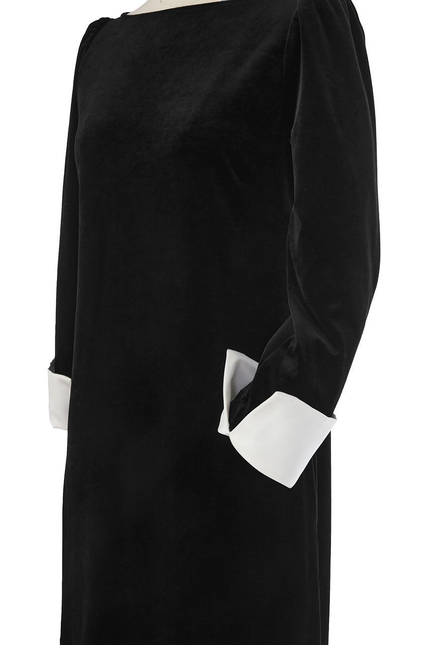 【デイジーリン/DAISY LIN】のDaisy Velour “Little Black Dress” 人気、トレンドファッション・服の通販 founy(ファニー) 　ファッション　Fashion　レディースファッション　Fashion for Women　ワンピース　Dresses　フォーマル・パーティードレス・結婚式用ドレス　Elegant & Casual Dresses　チュニック　Tunic Tops & Dresses　ウォッシャブル　Machine Washable　エレガント 上品　Elegant　カフス　Cuff Design　シルク　Silk, 100% Silk　チャーム　Charm, Pendant　チュニック　Tunic, Long Top　ドッキング　Docking, Mixed Material　other-4|ID: prp329100003874063 ipo3291000000032920748