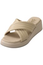 【エスメラルダ/Esmeralda】の【BONTRE】パフィーステッチクロスサンダル 人気、トレンドファッション・服の通販 founy(ファニー) ファッション Fashion レディースファッション Fashion for Women サンダル Sandals, Summer Shoes トレンド Trend, Trending Now ベーシック Basic, Essential 今季 This Season, Current Season 厚底 Platform Shoes thumbnail アイボリー|ID: prp329100003874064 ipo3291000000035058831