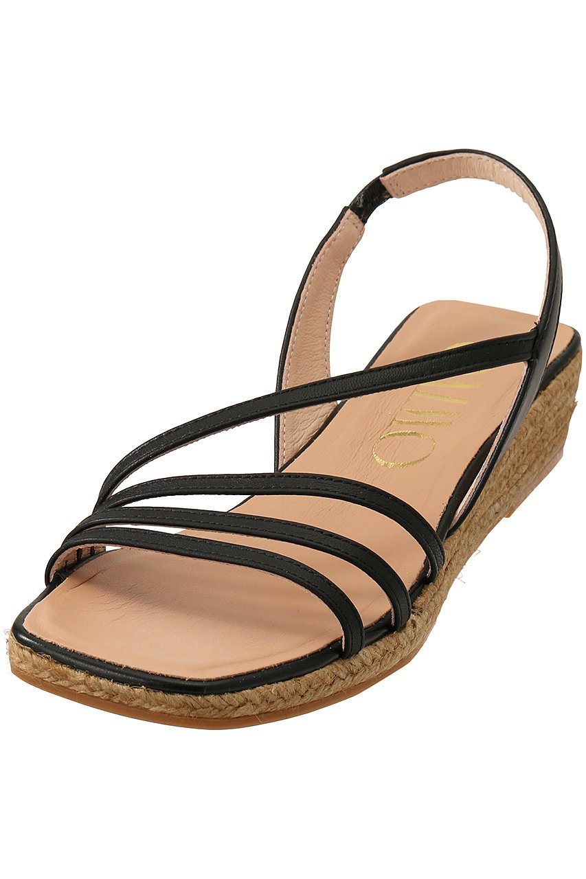 【エスメラルダ/Esmeralda】の【GAIMO】ラインベルトジュートサンダル インテリア・キッズ・メンズ・レディースファッション・服の通販 founy(ファニー) 　ファッション　Fashion　レディースファッション　Fashion for Women　ベルト&ウエストマーク　Belts & Waist Accessories　アシンメトリー　Asymmetrical Style　サンダル　Sandals, Summer Shoes　ラップ　Wrap, Wrap Design　夏　Summer　ブラック|ID: prp329100003874067 ipo3291000000035059625