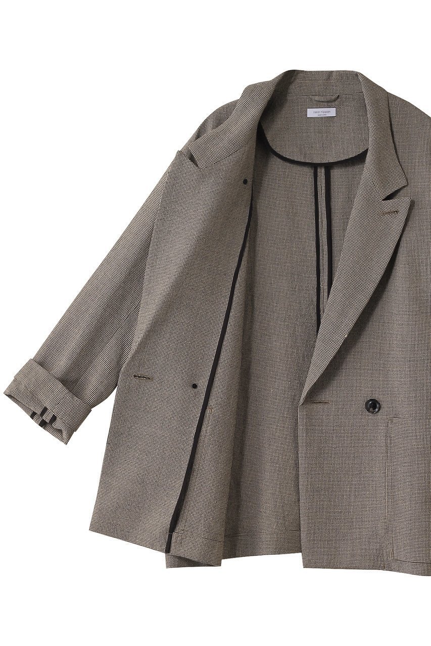 【ニアー ニッポン/near.nippon】のウールリネン オーバージャケット 人気、トレンドファッション・服の通販 founy(ファニー) 　ファッション　Fashion　レディースファッション　Fashion for Women　アウター　Coat / Outerwear Collection　レディースジャケット・軽アウター　Jackets　ジャケット　Jacket, Outerwear　スタンド　Stand Collar, Upright Stand　バランス　Balance, Style Balance　リネン　Linen, Linen Fabric　リラックス　Relax, Relaxed Fit　other-7|ID: prp329100003874078 ipo3291000000032965924