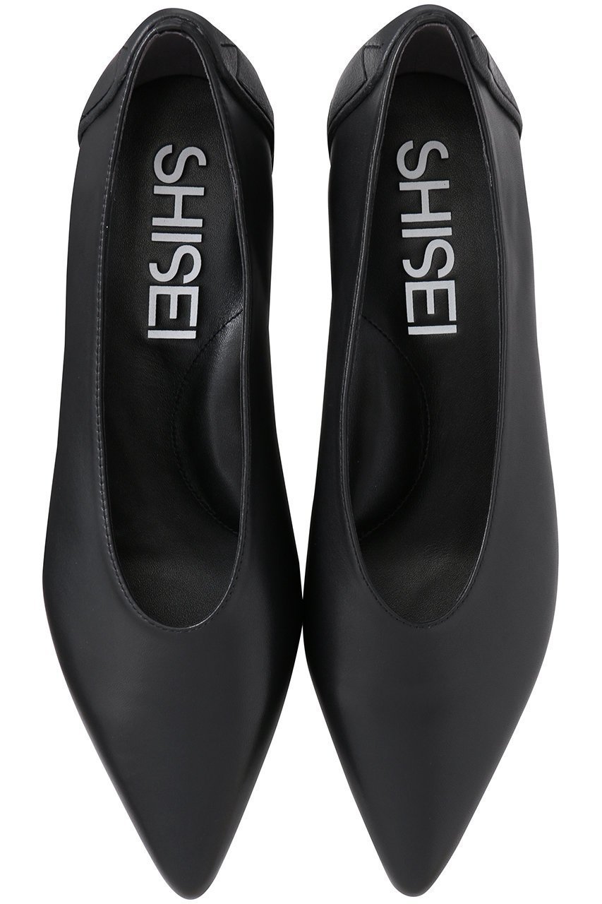 【シセイ/SHISEI】のMM POINTED U PUMPS(レイン対応) インテリア・キッズ・メンズ・レディースファッション・服の通販 founy(ファニー) 　ファッション　Fashion　レディースファッション　Fashion for Women　オケージョン　Occasion Wear　シューズ　Shoes, Footwear　シンプル　Simple, Minimal　フラット　Flat, Flat Shoes　レイン　Rain, Rainproof　ブラック|ID: prp329100003874082 ipo3291000000032860623