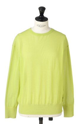 【オブリオ/AUBRIOT】のシアーオーガニックコットン1/70 クルーネックニット 人気、トレンドファッション・服の通販 founy(ファニー) ファッション Fashion レディースファッション Fashion for Women トップス・カットソー Cut & Sew Tops ニット Knit Tops & Sweaters カジュアルプルオーバー・ニットトップス Pullovers & Knit Tops / Casual Pullovers シアー Sheer, See-Through ベーシック Basic, Essential リラックス Relax, Relaxed Fit |ID:prp329100003874099