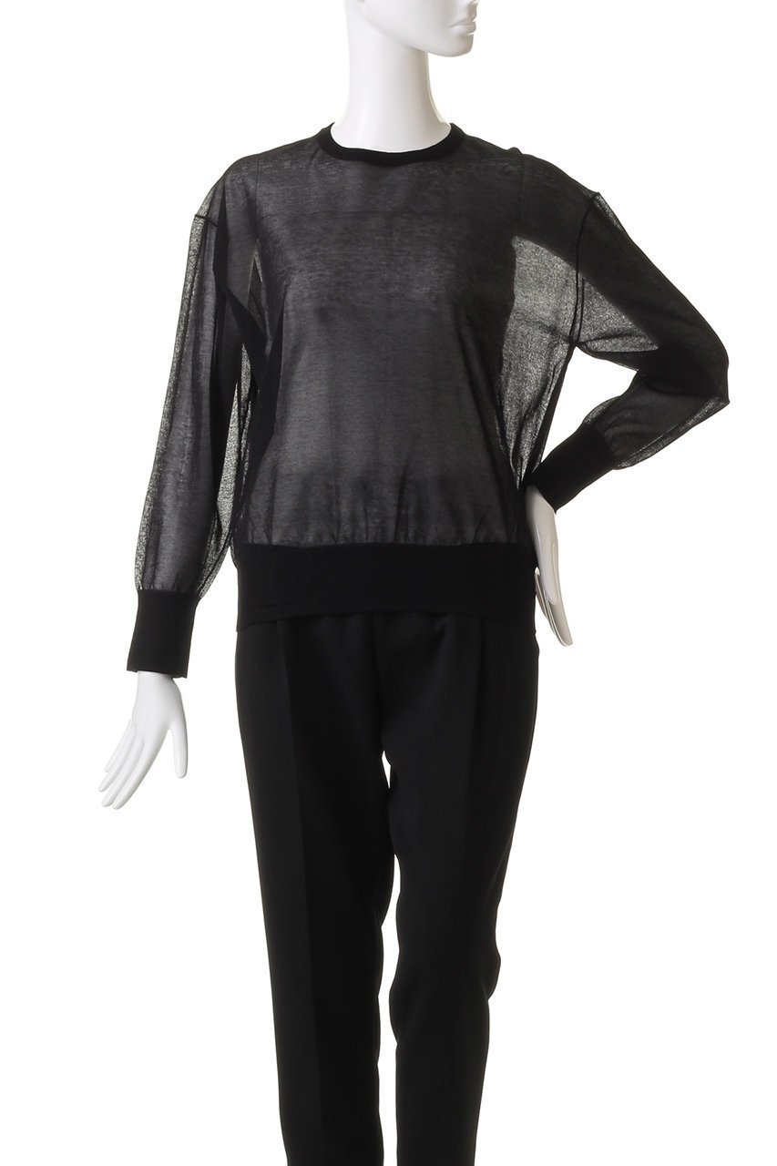 【オブリオ/AUBRIOT】のシアーオーガニックコットン1/70 クルーネックニット 人気、トレンドファッション・服の通販 founy(ファニー) 　ファッション　Fashion　レディースファッション　Fashion for Women　トップス・カットソー　Cut & Sew Tops　ニット　Knit Tops & Sweaters　カジュアルプルオーバー・ニットトップス　Pullovers & Knit Tops / Casual Pullovers　シアー　Sheer, See-Through　ベーシック　Basic, Essential　リラックス　Relax, Relaxed Fit　other-2|ID: prp329100003874099 ipo3291000000036098710