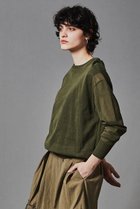 【オブリオ/AUBRIOT】のシアーオーガニックコットン1/70 クルーネックニット 人気、トレンドファッション・服の通販 founy(ファニー) ファッション Fashion レディースファッション Fashion for Women トップス・カットソー Cut & Sew Tops ニット Knit Tops & Sweaters カジュアルプルオーバー・ニットトップス Pullovers & Knit Tops / Casual Pullovers シアー Sheer, See-Through ベーシック Basic, Essential リラックス Relax, Relaxed Fit thumbnail カーキ|ID: prp329100003874099 ipo3291000000036759970