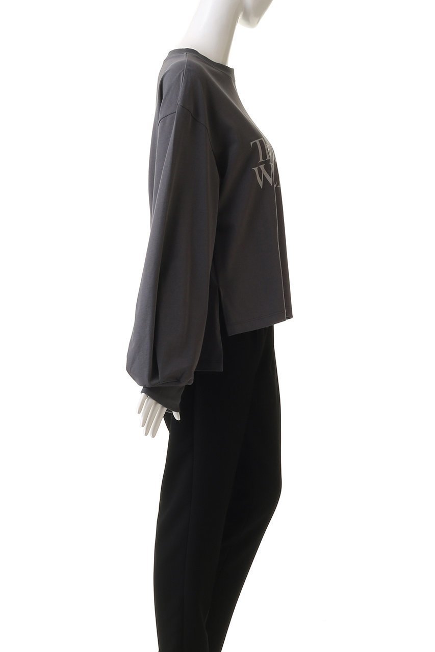 【ガリャルダガランテ/GALLARDAGALANTE】のロゴロンT 人気、トレンドファッション・服の通販 founy(ファニー) 　ファッション　Fashion　レディースファッション　WOMEN　トップス・カットソー　Tops/Tshirt　シャツ/ブラウス　Shirts/Blouses　ロング / Tシャツ　T-Shirts　カットソー　Cut and Sewn　スリット　Slit　スリーブ　Sleeve　フレア　Flare　ボトム　Bottom　ミドル　Middle　ロング　Long　other-3|ID: prp329100003874111 ipo3291000000031254988