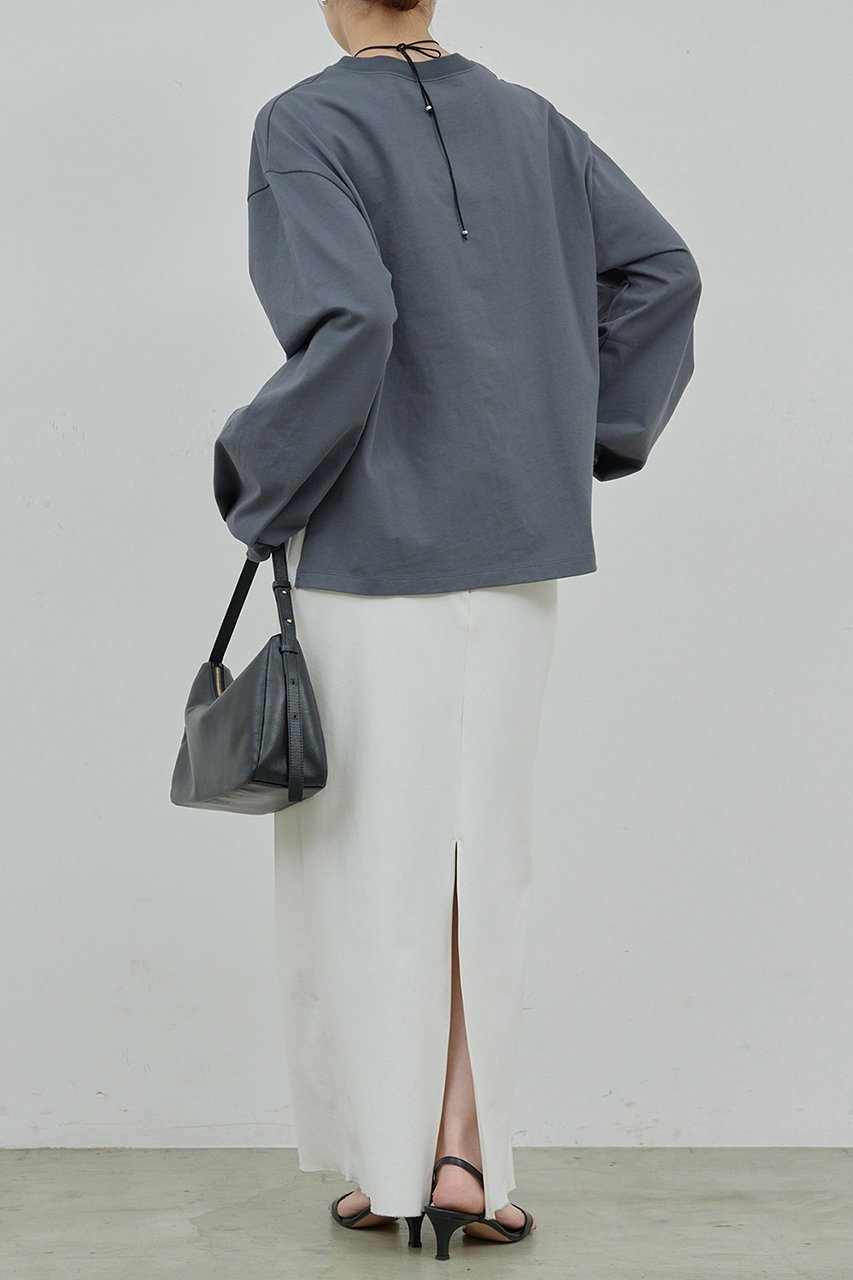【ガリャルダガランテ/GALLARDAGALANTE】のロゴロンT 人気、トレンドファッション・服の通販 founy(ファニー) 　ファッション　Fashion　レディースファッション　WOMEN　トップス・カットソー　Tops/Tshirt　シャツ/ブラウス　Shirts/Blouses　ロング / Tシャツ　T-Shirts　カットソー　Cut and Sewn　スリット　Slit　スリーブ　Sleeve　フレア　Flare　ボトム　Bottom　ミドル　Middle　ロング　Long　other-8|ID: prp329100003874111 ipo3291000000031325565