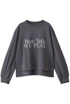 【ガリャルダガランテ/GALLARDAGALANTE】のロゴロンT 人気、トレンドファッション・服の通販 founy(ファニー) ファッション Fashion レディースファッション Fashion for Women トップス・カットソー Cut & Sew Tops シャツ・ブラウス・オフィスカジュアル Elegant Blouses & Button-Ups ロングTシャツ・Tシャツ Longline T-Shirts & Tees カットソー・ベーシックTシャツ Cut-and-Sewn Tops / Stretch Tees & Basics スリット Slit, Slit Detail スリーブ Sleeve, Long Sleeve / Short Sleeve フレア Flare, Flared ボトム Bottoms, Lower Wear ミドル Middle Length, Mid Height ロング Long, Long-Length thumbnail チャコールグレー|ID: prp329100003874111 ipo3291000000032863872