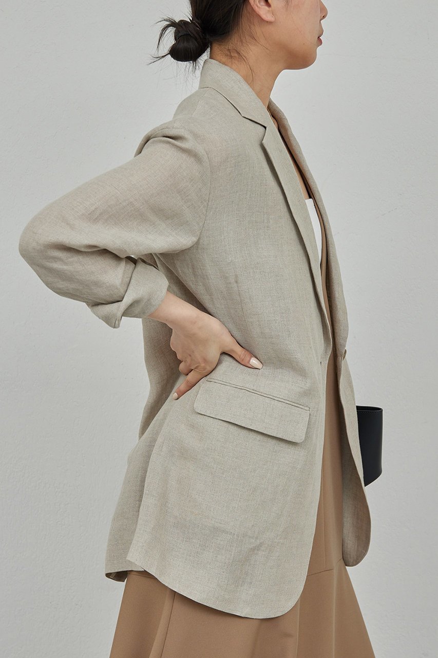 【ガリャルダガランテ/GALLARDAGALANTE】のリネンライトジャケット 人気、トレンドファッション・服の通販 founy(ファニー) 　ファッション　Fashion　レディースファッション　WOMEN　アウター　Coat Outerwear　ジャケット　Jackets　ジャケット　Jacket　リネン　Linen　リラックス　Relax　ロング　Long　吸水　Water Absorption　夏　Summer　other-7|ID: prp329100003874140 ipo3291000000031326351