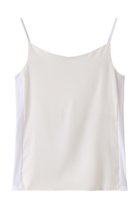 【アナイ/ANAYI】のベア天サテンコンビキャミソール 人気、トレンドファッション・服の通販 founy(ファニー) ファッション Fashion レディースファッション Fashion for Women トップス・カットソー Cut & Sew Tops キャミソール&ノースリーブ Camisoles & Sleeveless Tops シャツ・ブラウス・オフィスカジュアル Elegant Blouses & Button-Ups ロングTシャツ・Tシャツ Longline T-Shirts & Tees カットソー・ベーシックTシャツ Cut-and-Sewn Tops / Stretch Tees & Basics インナー Innerwear キャミソール Camisole, Spaghetti Strap Top サテン Satin, Glossy Fabric シンプル Simple, Minimal ストレッチ Stretch, Stretchy Fabric タンク Tank Top, Sleeveless Top フロント Front, Front Design thumbnail ホワイト|ID: prp329100003874166 ipo3291000000032915585