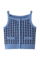 【アナイ/ANAYI】のギンガムブークレキャミ 人気、トレンドファッション・服の通販 founy(ファニー) ファッション Fashion レディースファッション Fashion for Women トップス・カットソー Cut & Sew Tops ニット Knit Tops & Sweaters キャミソール&ノースリーブ Camisoles & Sleeveless Tops カジュアルプルオーバー・ニットトップス Pullovers & Knit Tops / Casual Pullovers おすすめ Recommended / Our Picks カーディガン Cardigan, Knitwear ギンガム Gingham, Gingham Fabric セットアップ Set-Up, Coordinated Outfit チェック Check, Plaid, Tartan フロント Front, Front Design 再入荷 Restock / Back in Stock thumbnail ブルー|ID: prp329100003874172 ipo3291000000035054035