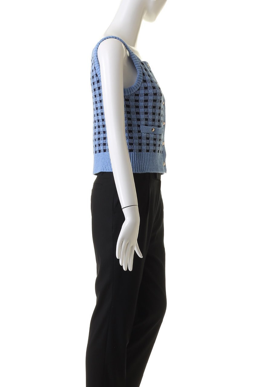 【アナイ/ANAYI】のギンガムブークレキャミ 人気、トレンドファッション・服の通販 founy(ファニー) 　ファッション　Fashion　レディースファッション　Fashion for Women　トップス・カットソー　Cut & Sew Tops　ニット　Knit Tops & Sweaters　キャミソール&ノースリーブ　Camisoles & Sleeveless Tops　カジュアルプルオーバー・ニットトップス　Pullovers & Knit Tops / Casual Pullovers　おすすめ　Recommended / Our Picks　カーディガン　Cardigan, Knitwear　ギンガム　Gingham, Gingham Fabric　セットアップ　Set-Up, Coordinated Outfit　チェック　Check, Plaid, Tartan　フロント　Front, Front Design　再入荷　Restock / Back in Stock　other-3|ID: prp329100003874172 ipo3291000000035054037