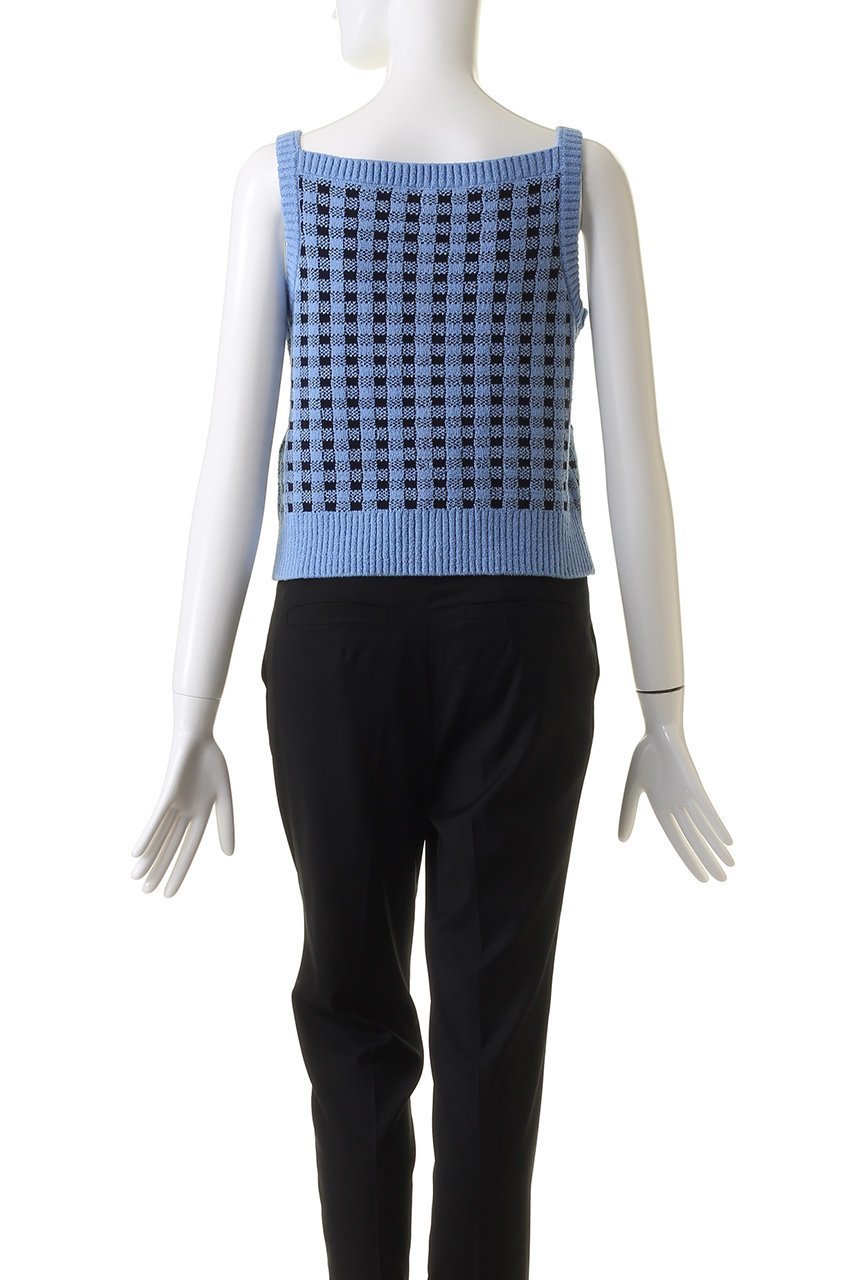 【アナイ/ANAYI】のギンガムブークレキャミ 人気、トレンドファッション・服の通販 founy(ファニー) 　ファッション　Fashion　レディースファッション　Fashion for Women　トップス・カットソー　Cut & Sew Tops　ニット　Knit Tops & Sweaters　キャミソール&ノースリーブ　Camisoles & Sleeveless Tops　カジュアルプルオーバー・ニットトップス　Pullovers & Knit Tops / Casual Pullovers　おすすめ　Recommended / Our Picks　カーディガン　Cardigan, Knitwear　ギンガム　Gingham, Gingham Fabric　セットアップ　Set-Up, Coordinated Outfit　チェック　Check, Plaid, Tartan　フロント　Front, Front Design　再入荷　Restock / Back in Stock　other-4|ID: prp329100003874172 ipo3291000000035054038