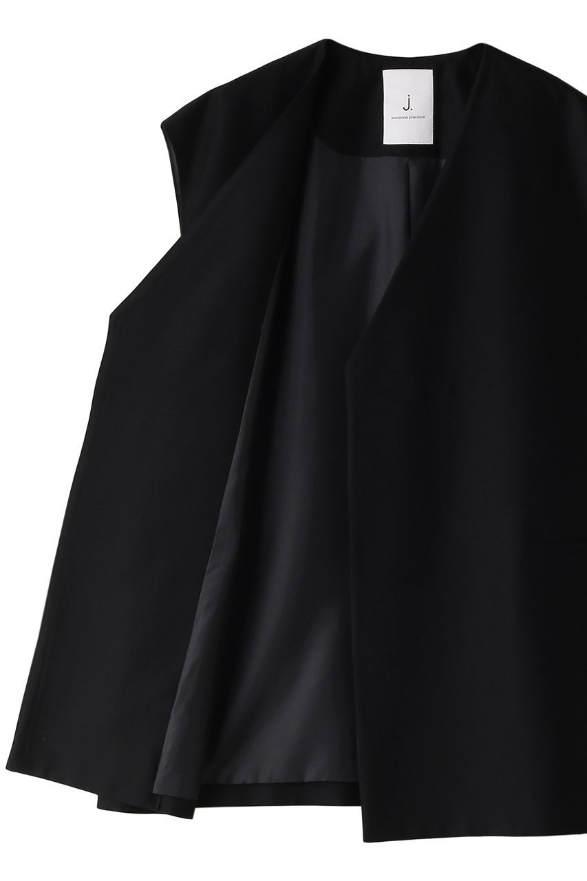 【ジェイドット/j.】のシルクウールタフタボクシージレ 人気、トレンドファッション・服の通販 founy(ファニー) 　ファッション　Fashion　レディースファッション　WOMEN　アウター　Coat Outerwear　ジャケット　Jackets　おすすめ　Recommend　シルク　Silk　ジャケット　Jacket　セットアップ　Set Up　パーティ　Party　ベスト　Vest　エレガント 上品　Elegant　other-6|ID: prp329100003874188 ipo3291000000031379738
