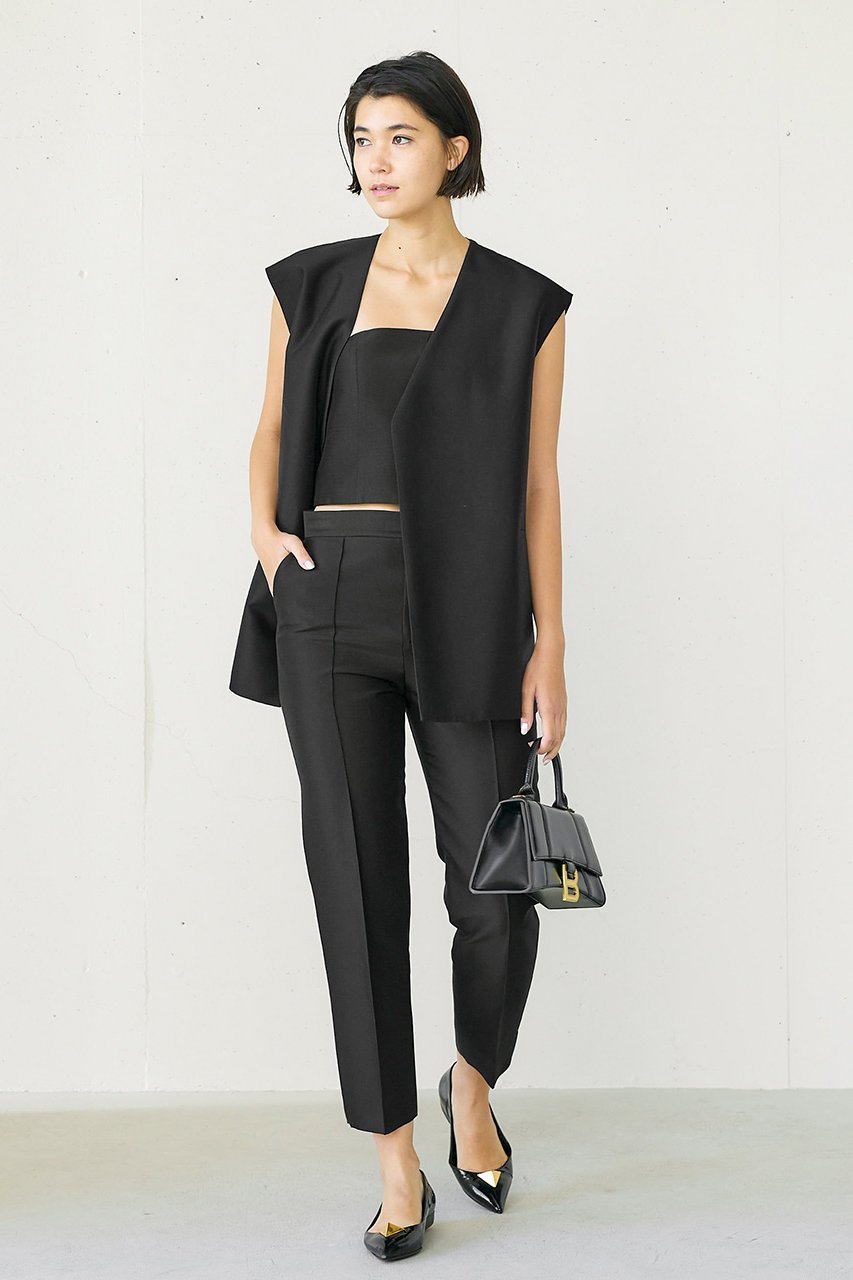 【ジェイドット/j.】のシルクウールタフタボクシージレ 人気、トレンドファッション・服の通販 founy(ファニー) 　ファッション　Fashion　レディースファッション　WOMEN　アウター　Coat Outerwear　ジャケット　Jackets　おすすめ　Recommend　シルク　Silk　ジャケット　Jacket　セットアップ　Set Up　パーティ　Party　ベスト　Vest　エレガント 上品　Elegant　other-8|ID: prp329100003874188 ipo3291000000031379742
