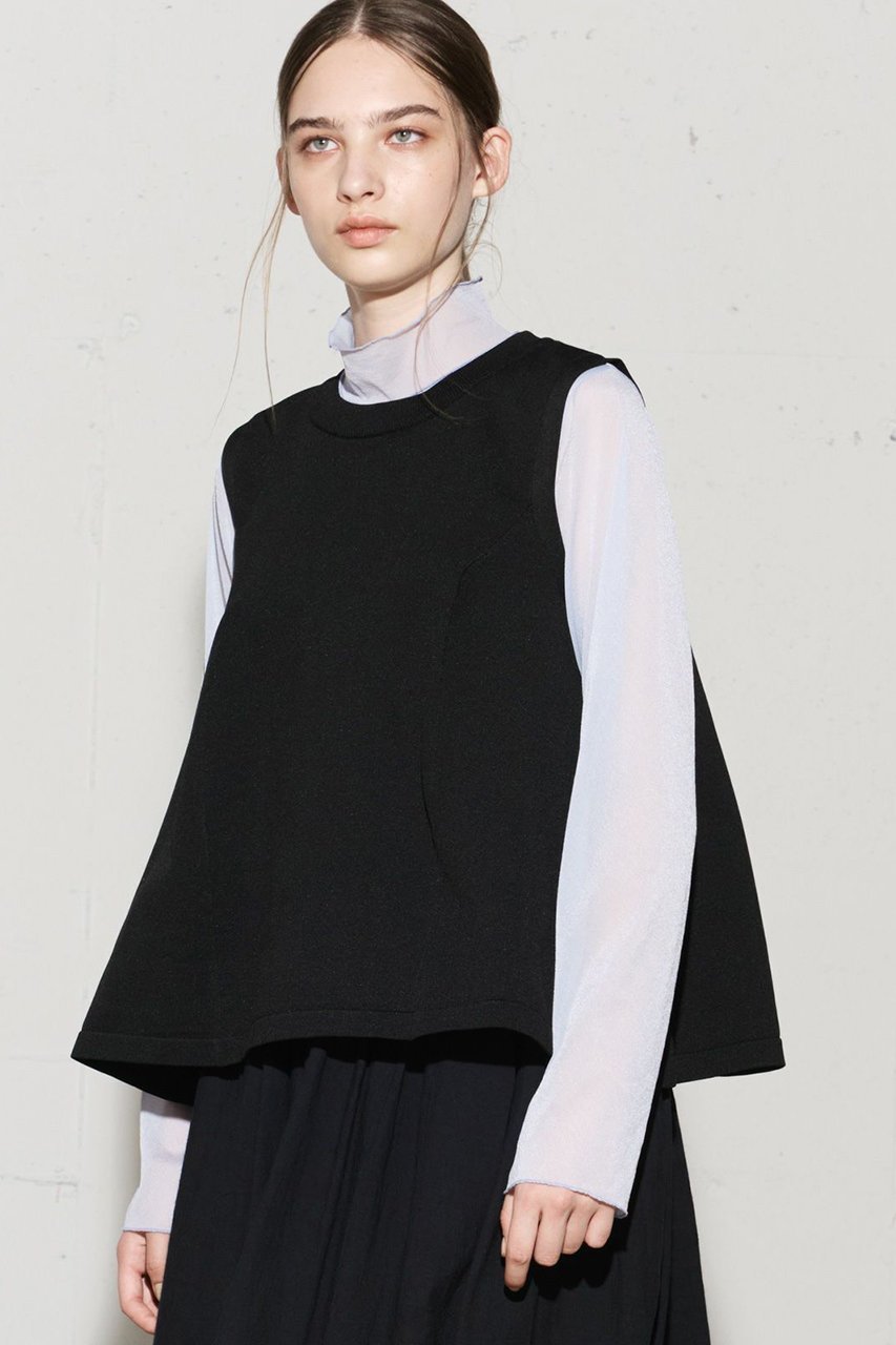 【ミディウミソリッド/MIDIUMISOLID】のn/s flare vest ベスト 人気、トレンドファッション・服の通販 founy(ファニー) 　ファッション　Fashion　レディースファッション　Fashion for Women　トップス・カットソー　Cut & Sew Tops　ニット　Knit Tops & Sweaters　ベスト&ジレ / 重ね着スタイル　Vests & Gilets　カジュアルプルオーバー・ニットトップス　Pullovers & Knit Tops / Casual Pullovers　カットソー　Cut and Sewn Top　バランス　Balance, Style Balance　フェミニン　Feminine, Girly　フレア　Flare, Flared　ベスト　Vest, Waistcoat　夏　Summer　春　Spring　other-7|ID: prp329100003874195 ipo3291000000032935274