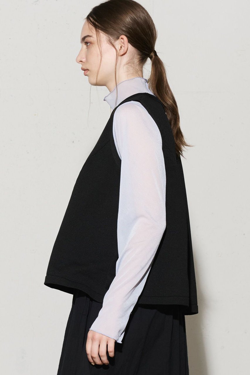 【ミディウミソリッド/MIDIUMISOLID】のn/s flare vest ベスト 人気、トレンドファッション・服の通販 founy(ファニー) 　ファッション　Fashion　レディースファッション　Fashion for Women　トップス・カットソー　Cut & Sew Tops　ニット　Knit Tops & Sweaters　ベスト&ジレ / 重ね着スタイル　Vests & Gilets　カジュアルプルオーバー・ニットトップス　Pullovers & Knit Tops / Casual Pullovers　カットソー　Cut and Sewn Top　バランス　Balance, Style Balance　フェミニン　Feminine, Girly　フレア　Flare, Flared　ベスト　Vest, Waistcoat　夏　Summer　春　Spring　other-8|ID: prp329100003874195 ipo3291000000032935280