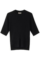 【エムダブリュー/MW】のラウンドネック シルクニット 人気、トレンドファッション・服の通販 founy(ファニー) ファッション Fashion レディースファッション WOMEN トップス・カットソー Tops/Tshirt ニット Knit Tops プルオーバー Pullover なめらか Smooth インナー Inner シルク Silk シンプル Simple フィット Fit ラウンド Round 再入荷 Restock/Back In Stock/Re Arrival 日本製 Made In Japan thumbnail ブラック|ID: prp329100003875958 ipo3291000000025518065