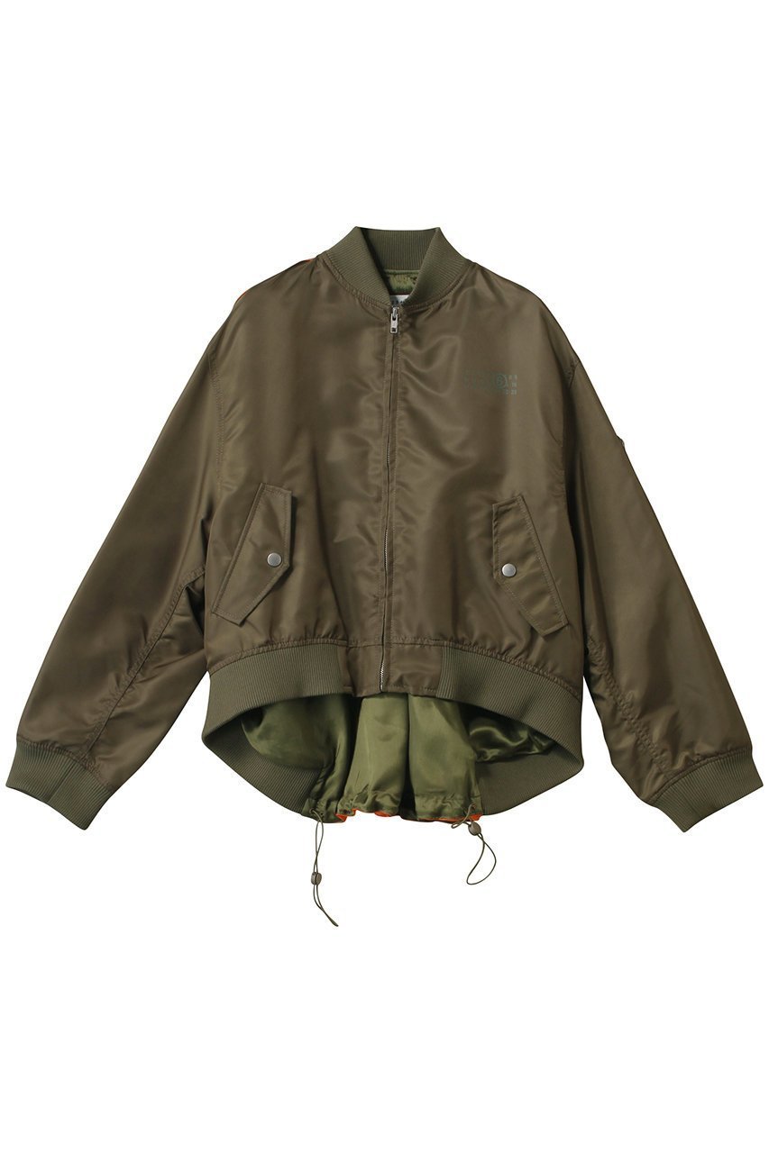 【エムエム6 メゾン マルタン マルジェラ/MM6 Maison Martin Margiela】のスポーツジャケット インテリア・キッズ・メンズ・レディースファッション・服の通販 founy(ファニー) 　ファッション　Fashion　レディースファッション　Fashion for Women　アウター　Coat / Outerwear Collection　レディースジャケット・軽アウター　Jackets　ショート　Short, Short Length　ジャケット　Jacket, Outerwear　スポーツ　Sports, Activewear　トレンド　Trend, Trending Now　フェミニン　Feminine, Girly　ミリタリー　Military, Army Style　ミリタリー/オレンジ|ID: prp329100003875960 ipo3291000000032912563