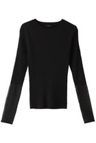 【アルアバイル/allureville】のシアーカフスワイドリブプルオーバー ブラック|ID: prp329100003876013 ipo3291000000032951564