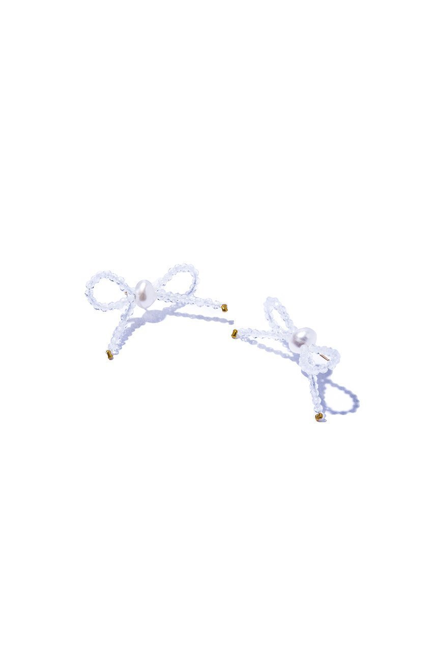 【ルボンボン/les bonbon】のwaltz crystal ピアス 人気、トレンドファッション・服の通販 founy(ファニー) 　ファッション　Fashion　レディースファッション　Fashion for Women　ジュエリー　Jewelry　ファッションリング　Fashion Rings　イヤリング・フープ・ドロップタイプ　Hoop, Drop & Clip Earrings　イヤリング　Earrings　ストーン　Stone, Gem-Like　ネックレス　Necklace, Pendant Necklace　バランス　Balance, Style Balance　パール　Pearl, Pearl Accent　モチーフ　Motif, Design Theme　リボン　Ribbon, Bow　other-3|ID: prp329100003876030 ipo3291000000035761969