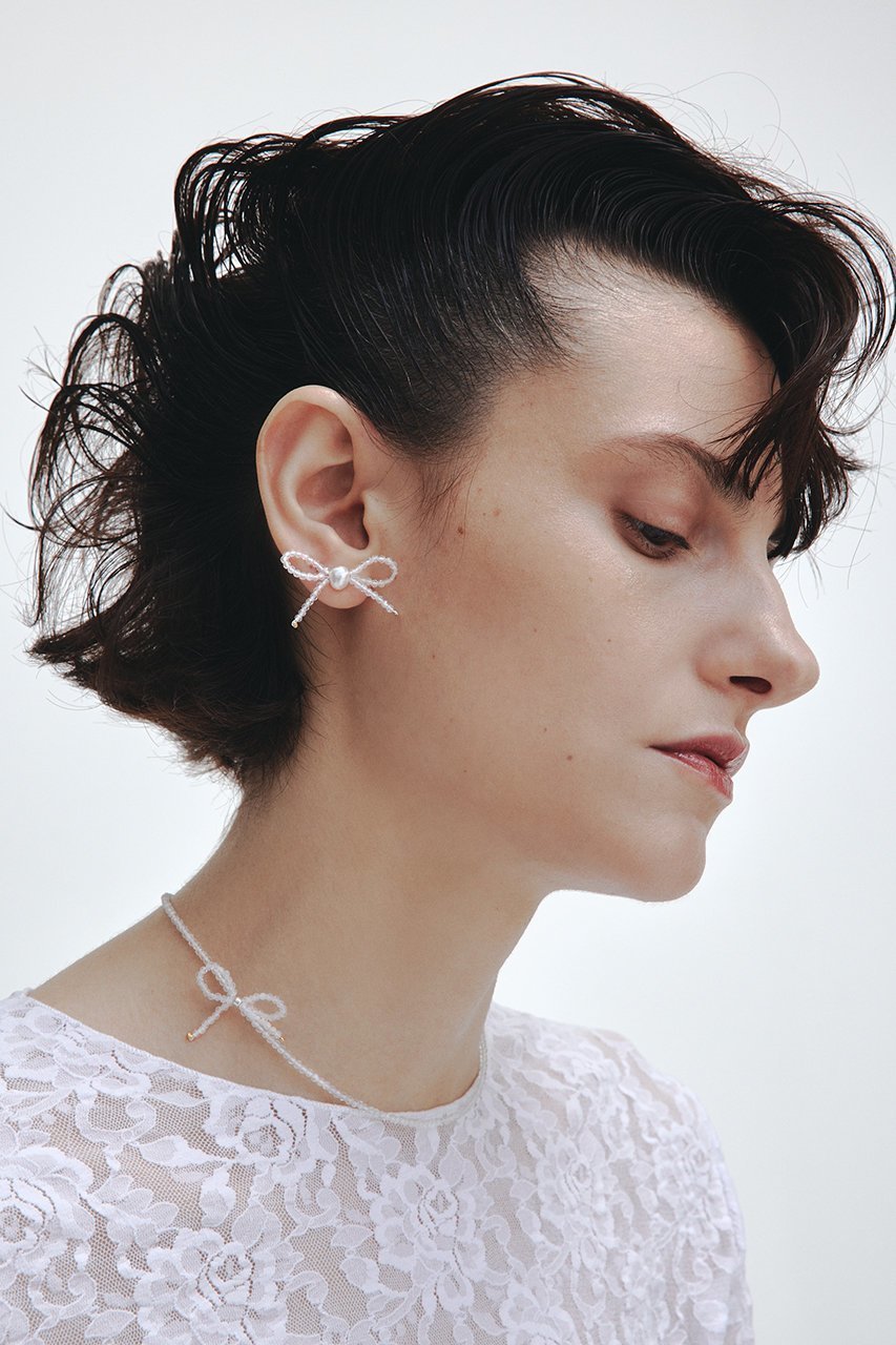 【ルボンボン/les bonbon】のwaltz crystal ピアス 人気、トレンドファッション・服の通販 founy(ファニー) 　ファッション　Fashion　レディースファッション　Fashion for Women　ジュエリー　Jewelry　ファッションリング　Fashion Rings　イヤリング・フープ・ドロップタイプ　Hoop, Drop & Clip Earrings　イヤリング　Earrings　ストーン　Stone, Gem-Like　ネックレス　Necklace, Pendant Necklace　バランス　Balance, Style Balance　パール　Pearl, Pearl Accent　モチーフ　Motif, Design Theme　リボン　Ribbon, Bow　other-5|ID: prp329100003876030 ipo3291000000035761971