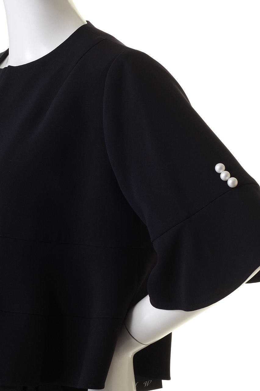 【エムダブリュー/MW】のトリアセテート ノーカラーフレアー ショート ジャケット 人気、トレンドファッション・服の通販 founy(ファニー) 　ファッション　Fashion　レディースファッション　Fashion for Women　アウター　Coat / Outerwear Collection　レディースジャケット・軽アウター　Jackets　おすすめ　Recommended / Our Picks　ショート　Short, Short Length　ジャケット　Jacket, Outerwear　ストレッチ　Stretch, Stretchy Fabric　セットアップ　Set-Up, Coordinated Outfit　パール　Pearl, Pearl Accent　フリル　Frill, Ruffle　エレガント 上品　Elegant　other-5|ID: prp329100003876059 ipo3291000000032958894